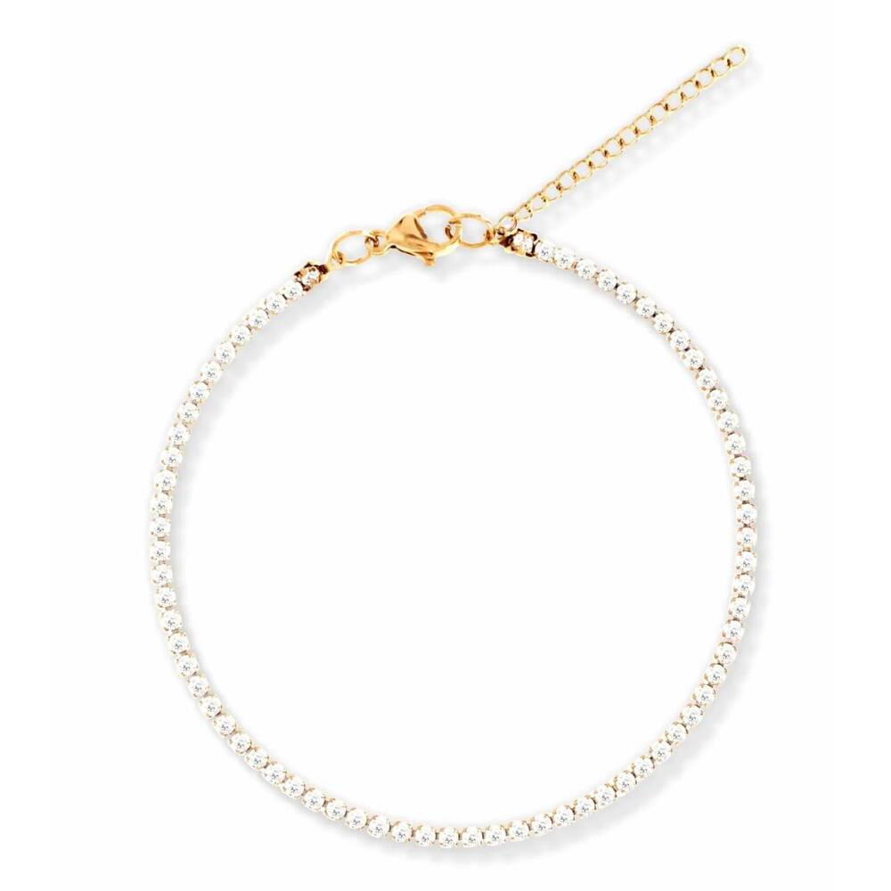 NEW ELLIE VAIL women's camden tennis bracelet in white